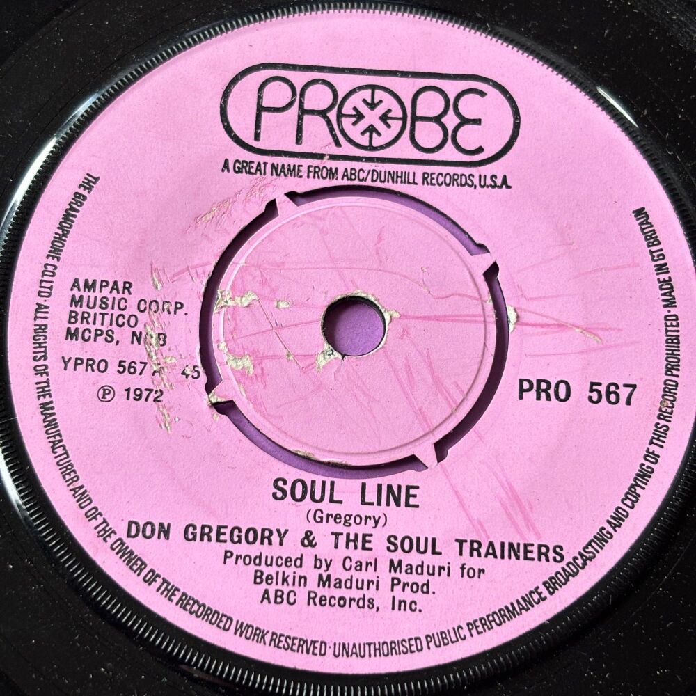 Don Gregory & the Soul Trainers-Soul Line-UK Probe E+