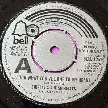 Shirley & The Shirelles-Look what you've done to my heart-UK Bell E
