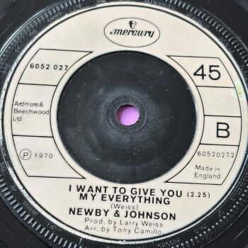 Newby & Johnson-I want to give you my everything-UK Mercury E+