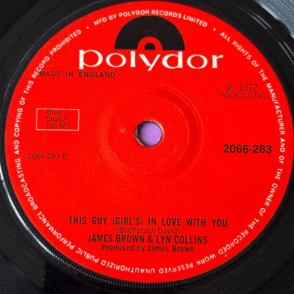 James Brown-This guy (girl's) in love with you-UK Polydor E+