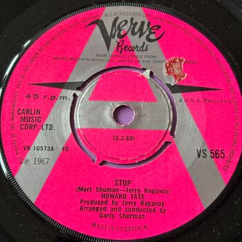 Howard Tate-Stop/ Shoot 'em all down-UK Verve Demo M-
