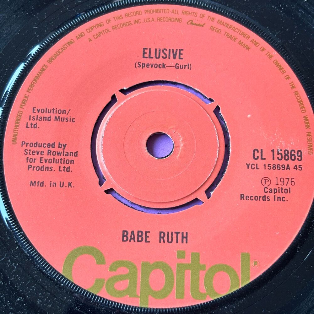 Babe Ruth-Elusive-UK Capitol E+