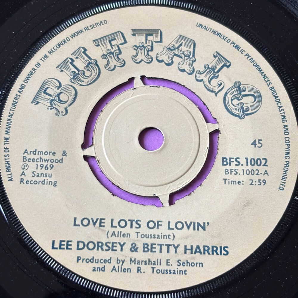 Lee Dorsey & Betty Harris-Love lots of love-UK Buffalo E+