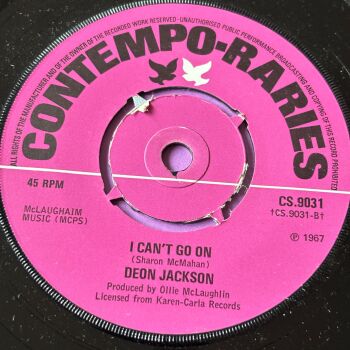 Deon Jackson-I can't go on-UK Contempo E+