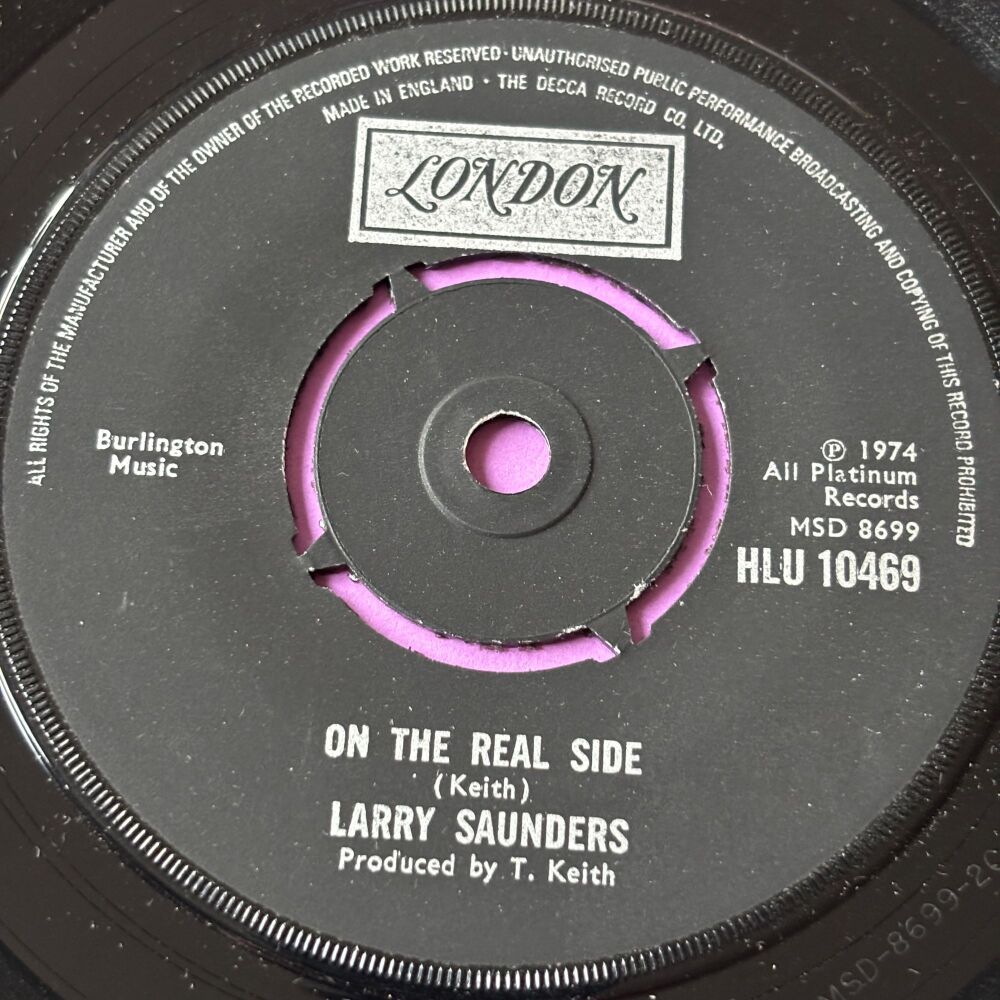 Larry Saunders-On the real side-UK London E+
