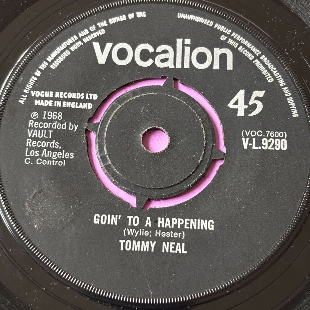 Tommy Neal-Gin' to a happening-Vocalion vg+