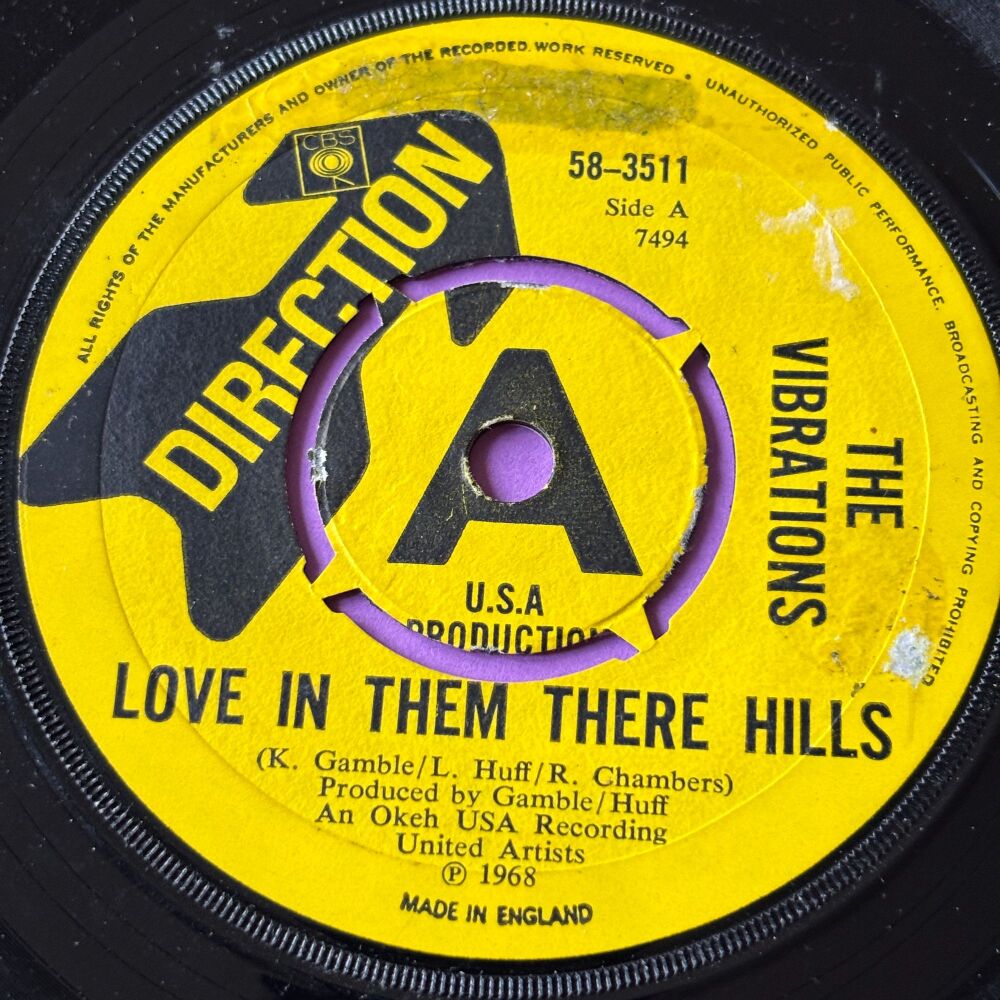 Vibrations-Love in them there hills-UK Direction stkr E+
