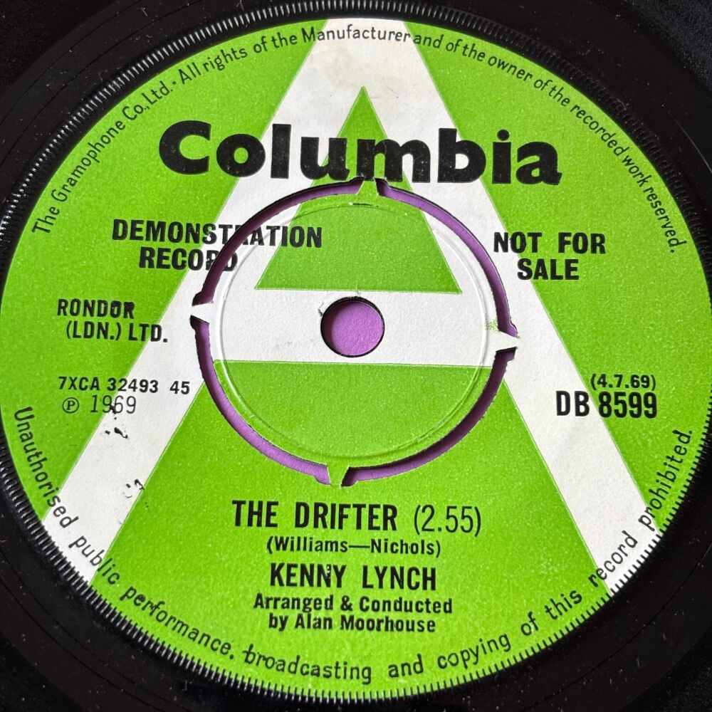 Kenny Lynch-The drifter-UK Columbia Demo E+
