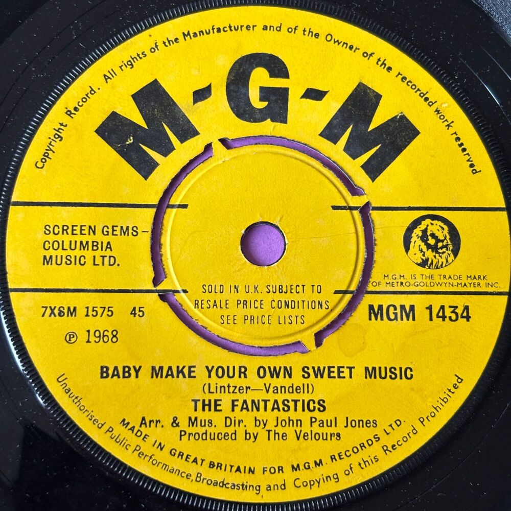 Fantastics-Baby make your own sweet music-MGM E