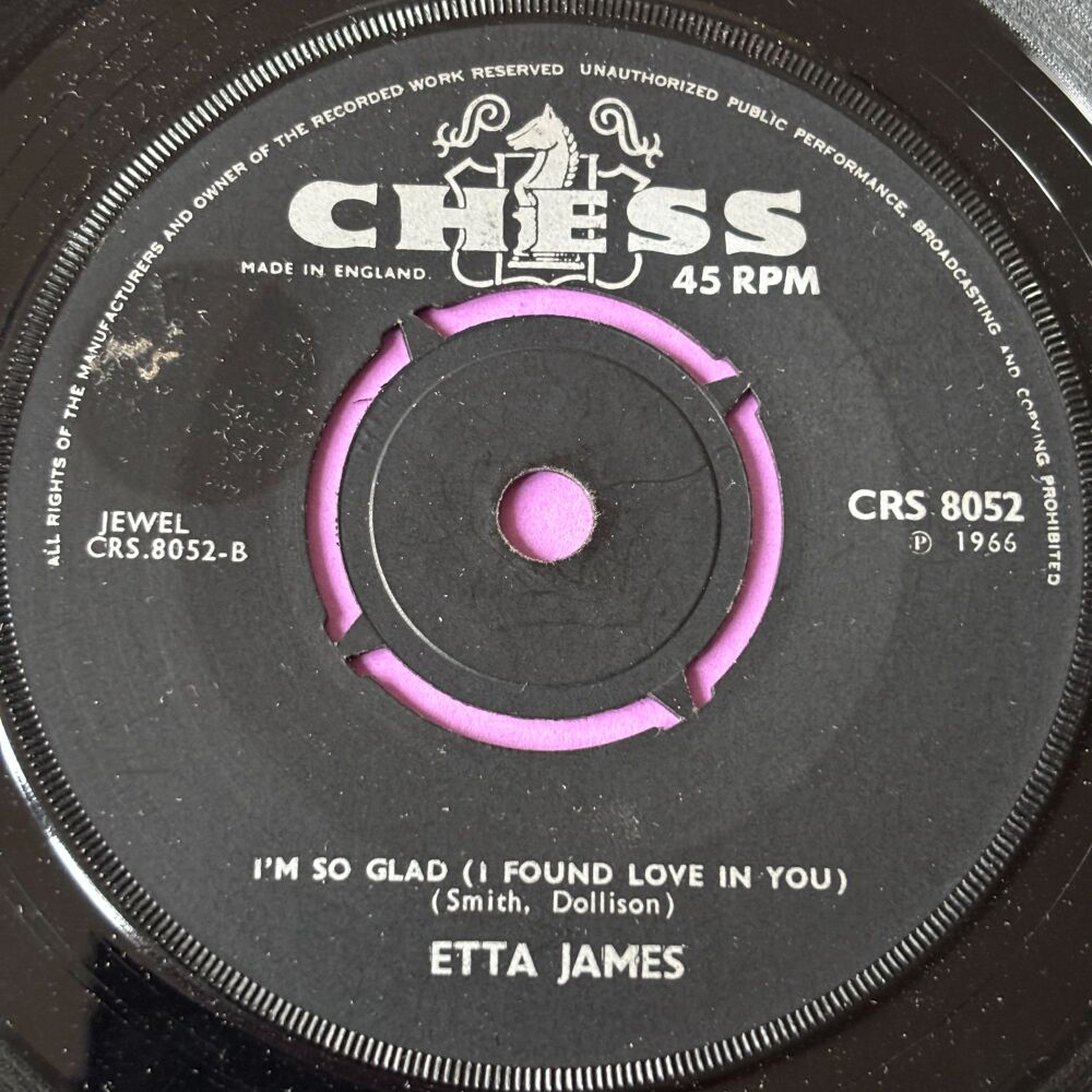 Etta James-I'm so glad-UK Chess E+
