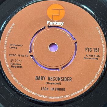 Leon Haywood-Baby reconsider-UK Fantasy E+