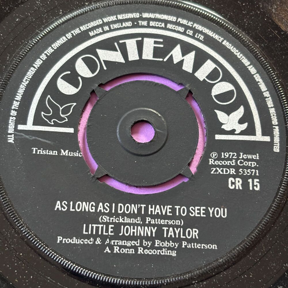 Little Johnny Taylor-As long as I don't have to see you-UK Contempo E+