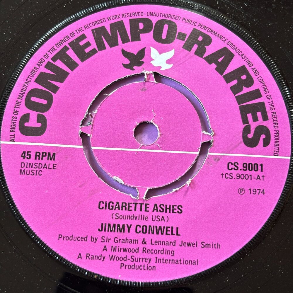 Jimmy Conwell-Cigarette Ashes-UK Contempo Raries E+