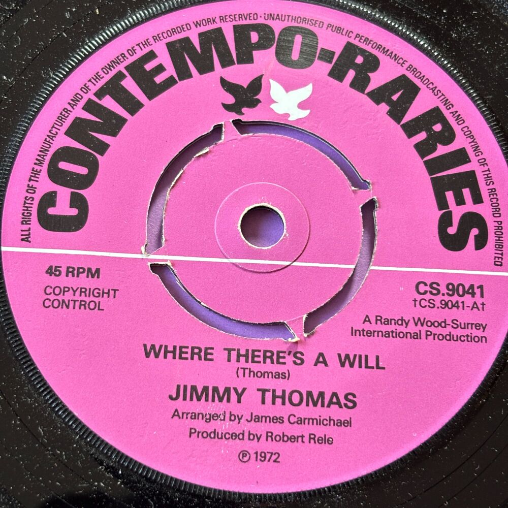 Jimmy Thomas-Where there's a will-UK Contempo Raries M-