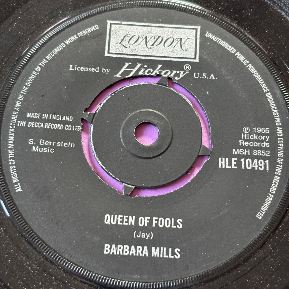 Barbara Mills-Queen of fools-UK London E+