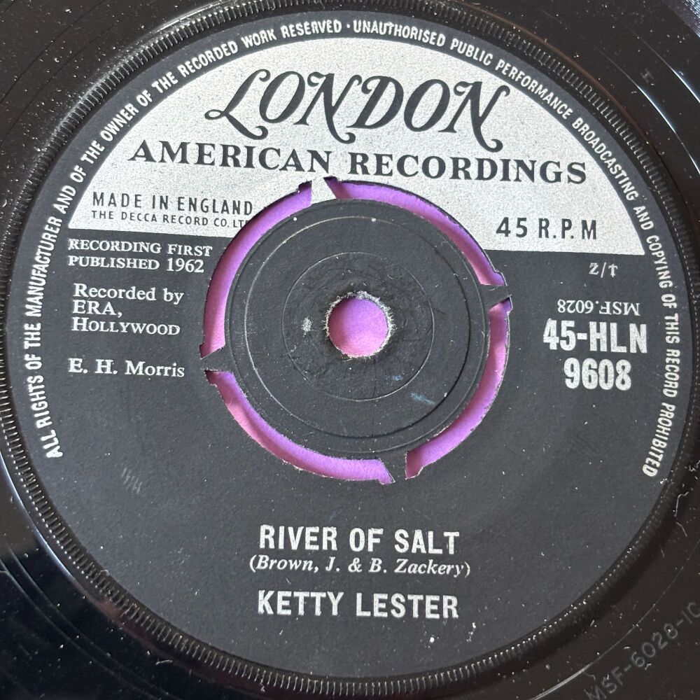 Ketty Lester-River of salt-UK London E