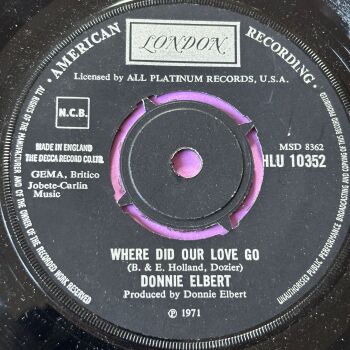 Donnie Elbert-Where did our love go-Uk London E+