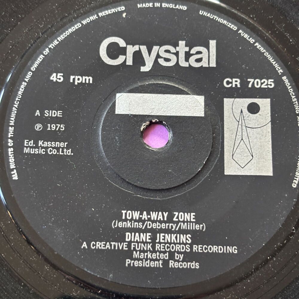 Diane Jenkins-Tow-a-way zone-UK Crystal E+