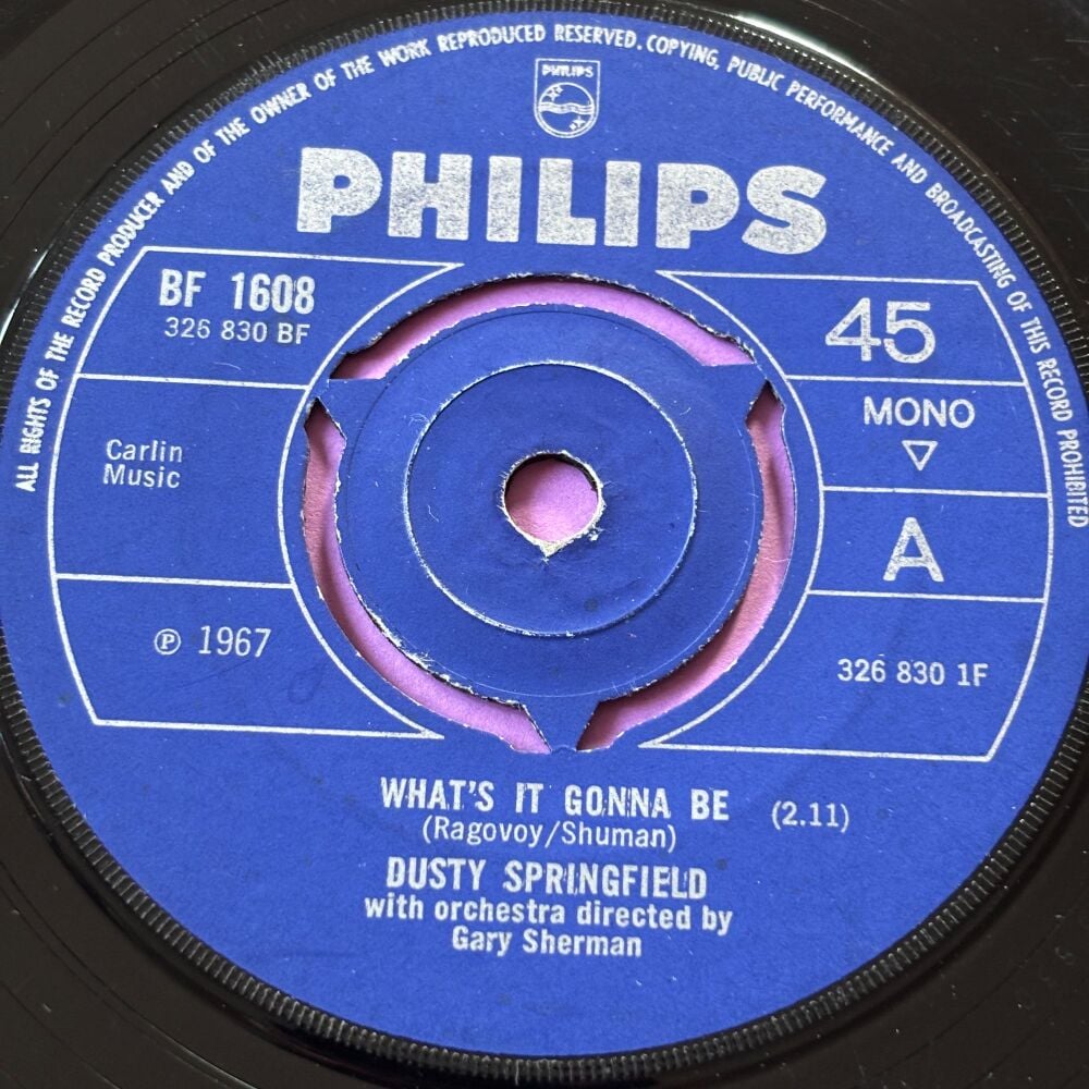 Dusty Springfield-What's it gonna be-UK Philips vg+