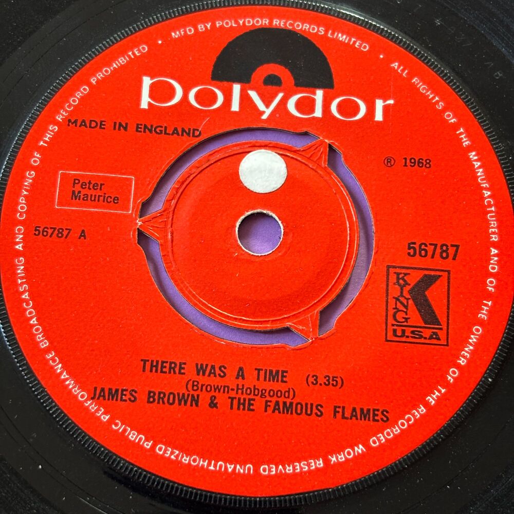 James Brown-There was a time-UK Polydor stkr E