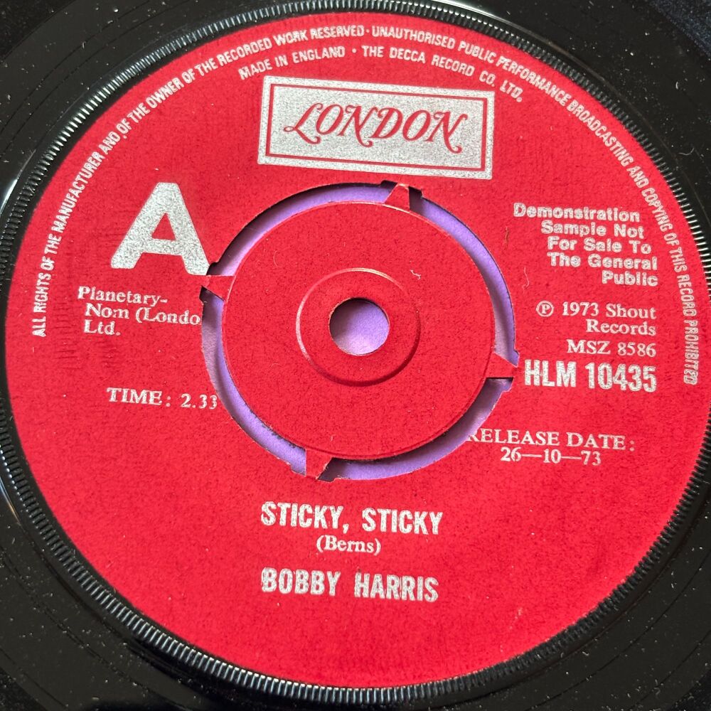 Bobby Harris-Sticky, sticky-UK London E+