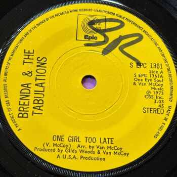 Brenda and the Tabulations-One girl too late-UK Epic wol E