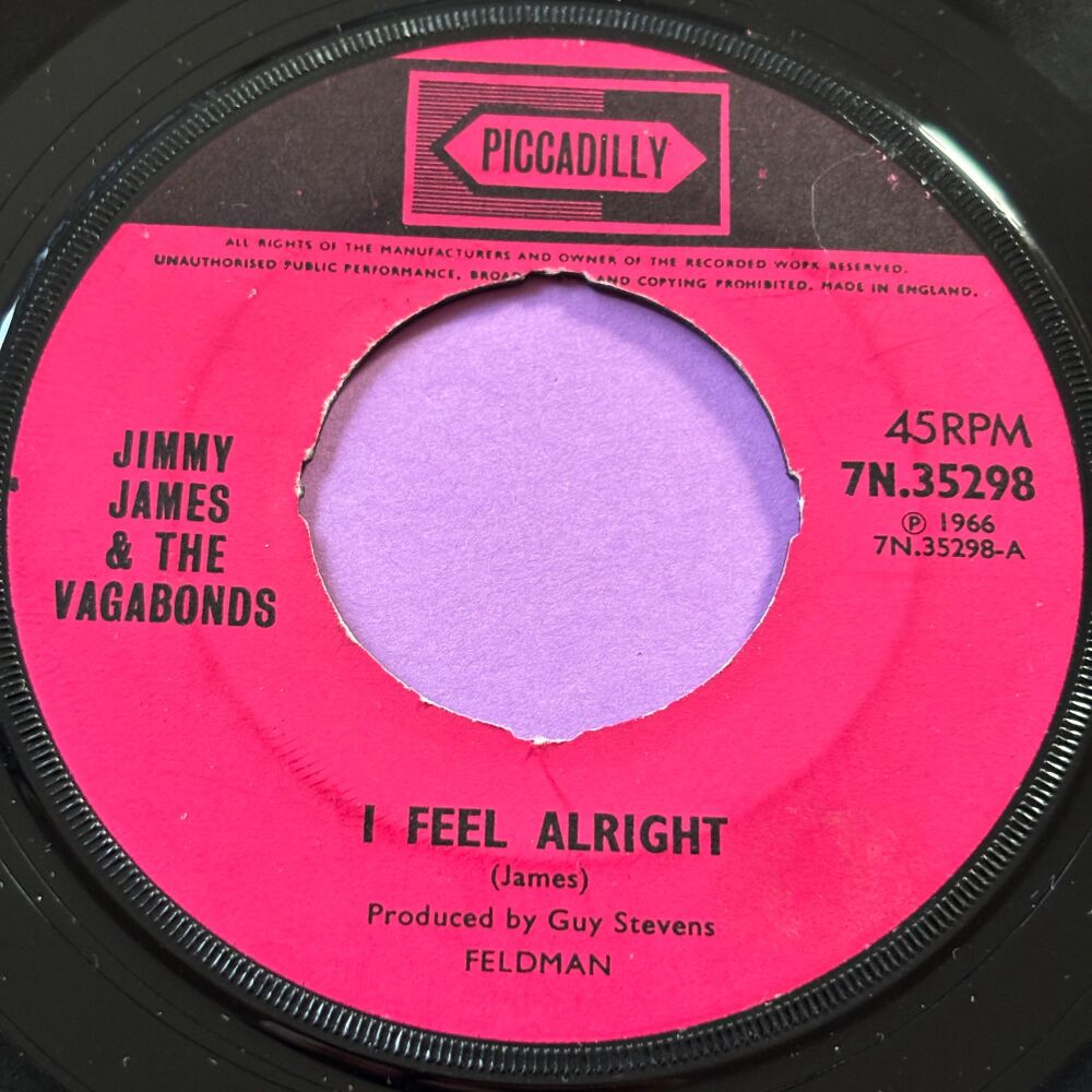 Jimmy James-I feel alright-UK Picadilly noc vg+