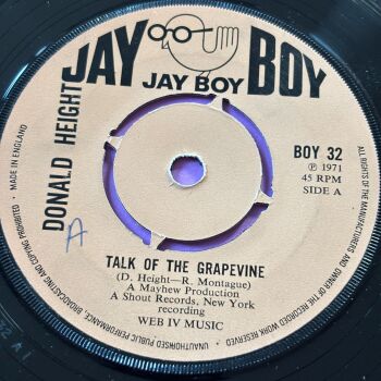 Donald Height-Talk of the grapevine-UK Jay Boy wol E+
