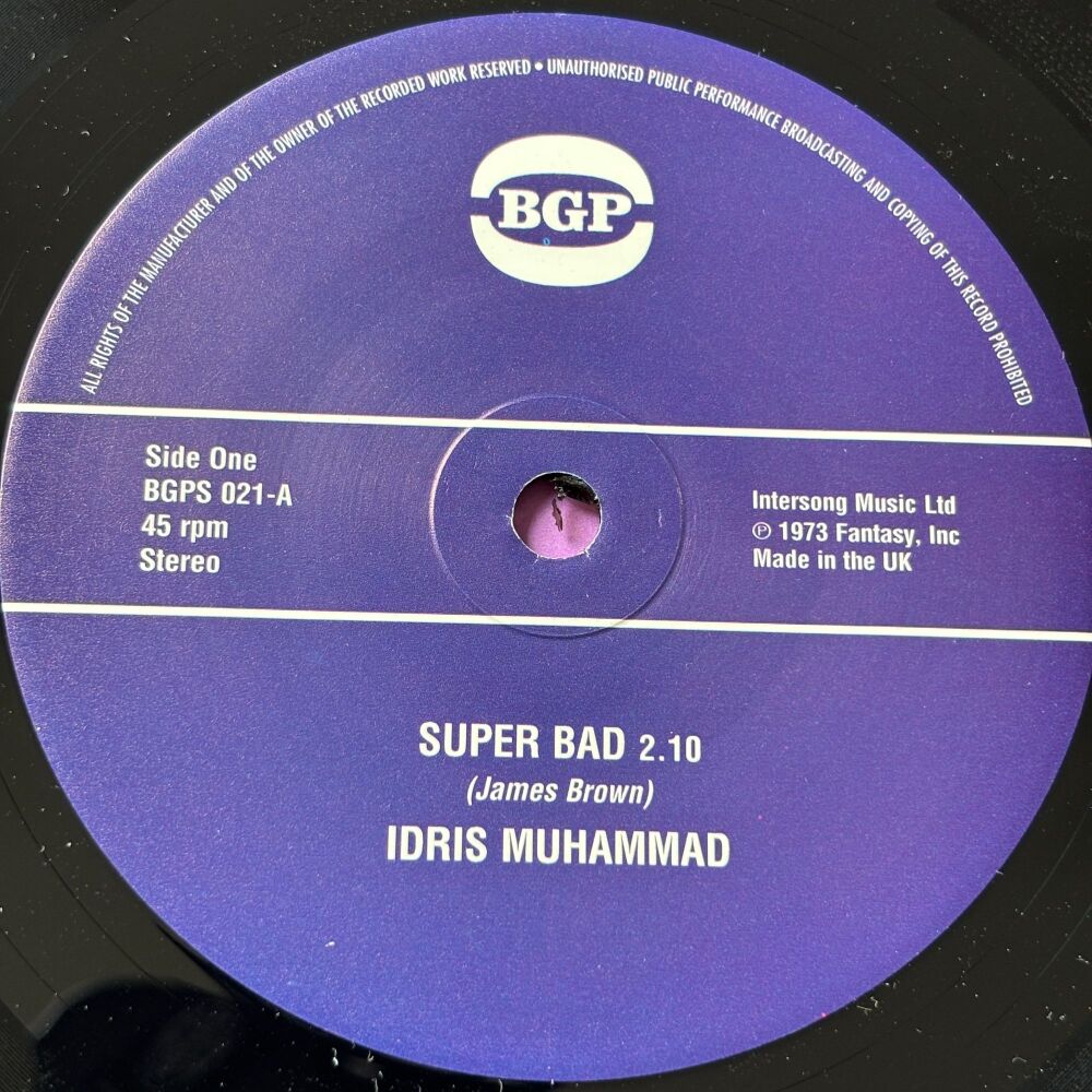 Idris Muhammad-Super bad/ Express yourself-BGP E+