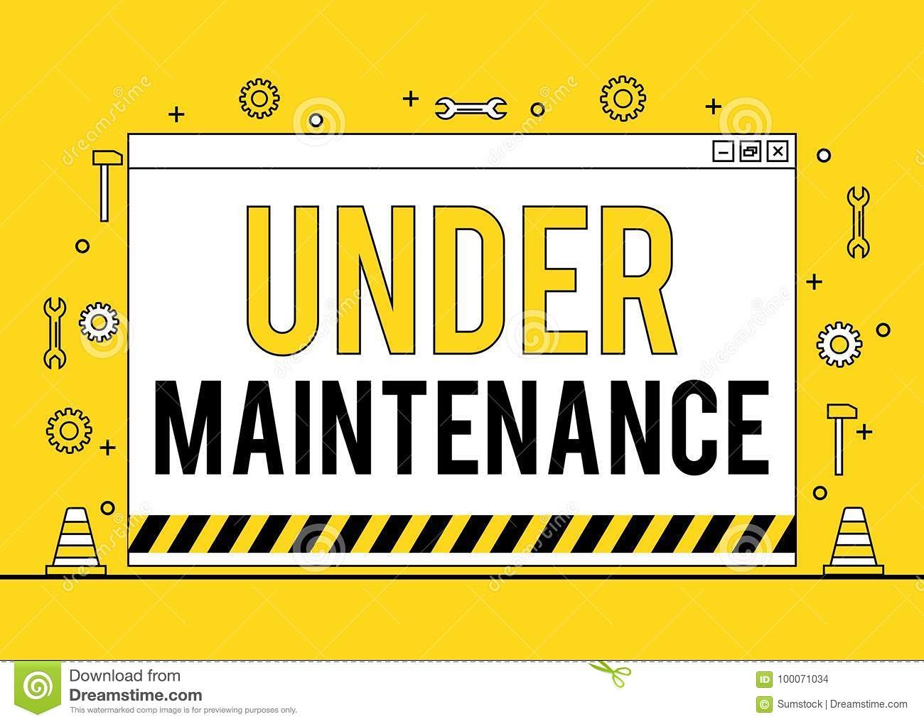 thin-line-style-under-maintenance-message-banner-100071034.jpg