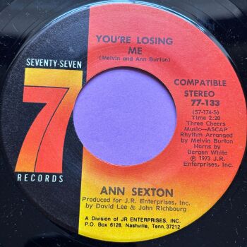 Ann Sexton-You're losing me-Seventy Seven M-