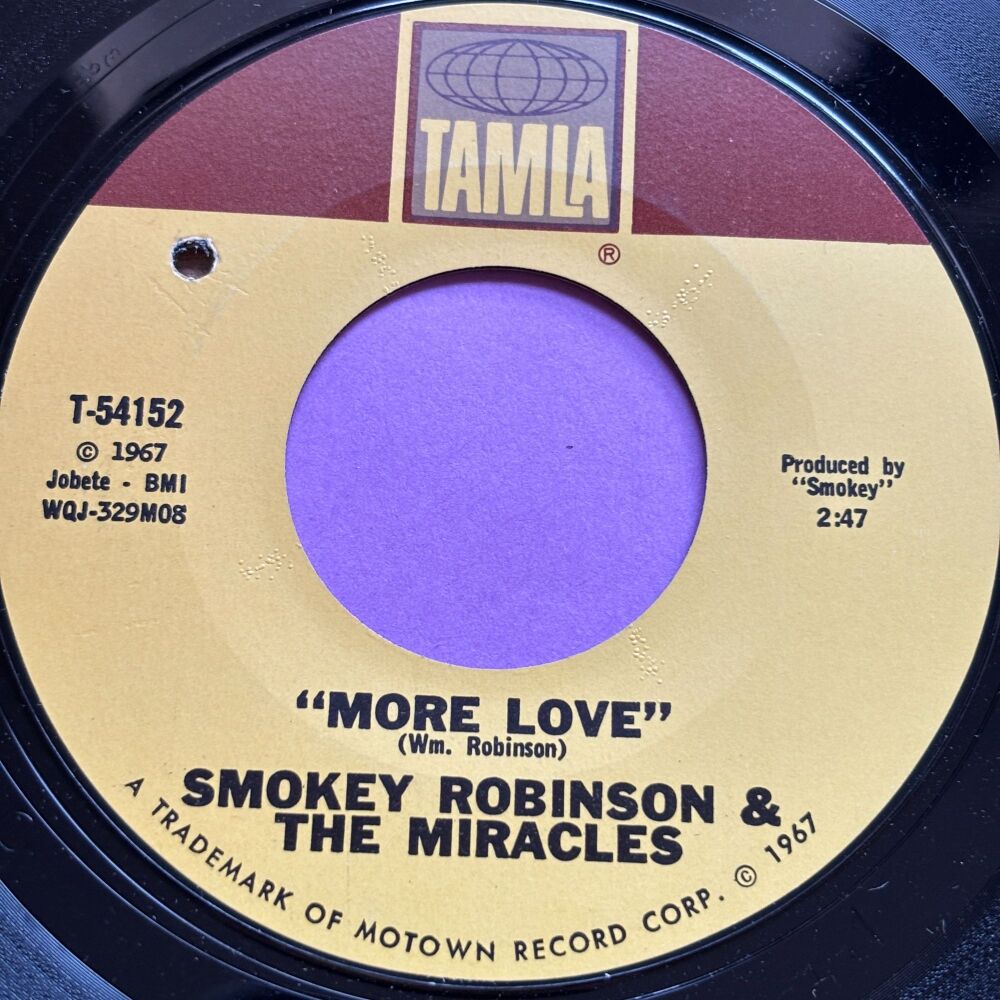 Miracles-More love-Tamla E+