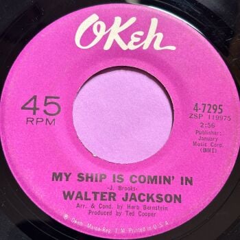 Walter Jackson-My ship is coming in-Okeh E
