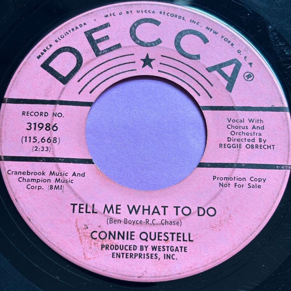 Connie Questell-Tell me what to do-Decca Demo vg+
