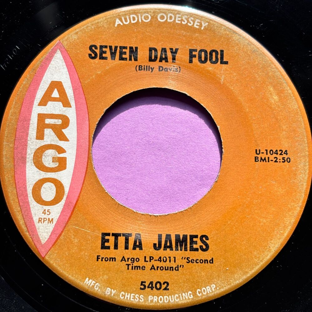 Etta James-Seven day fool-Argo vg+