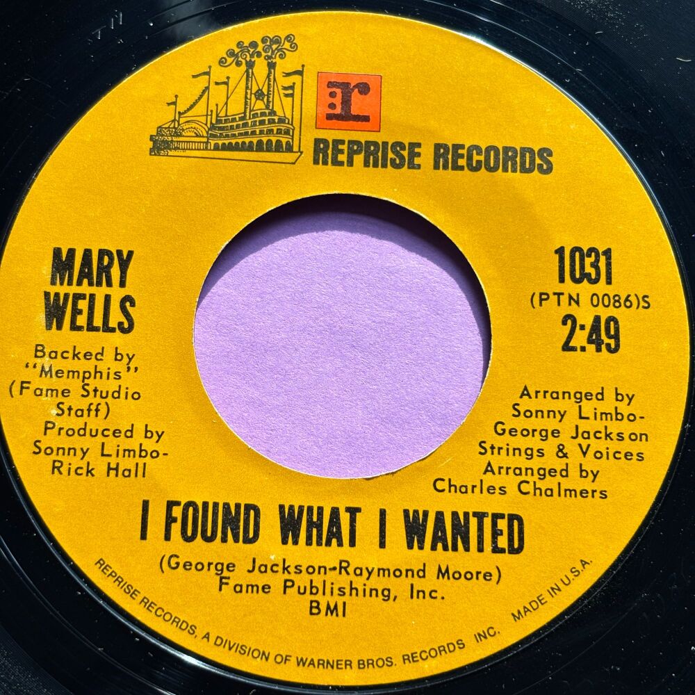 Mary Wells-I found what I wanted-Reprise E+