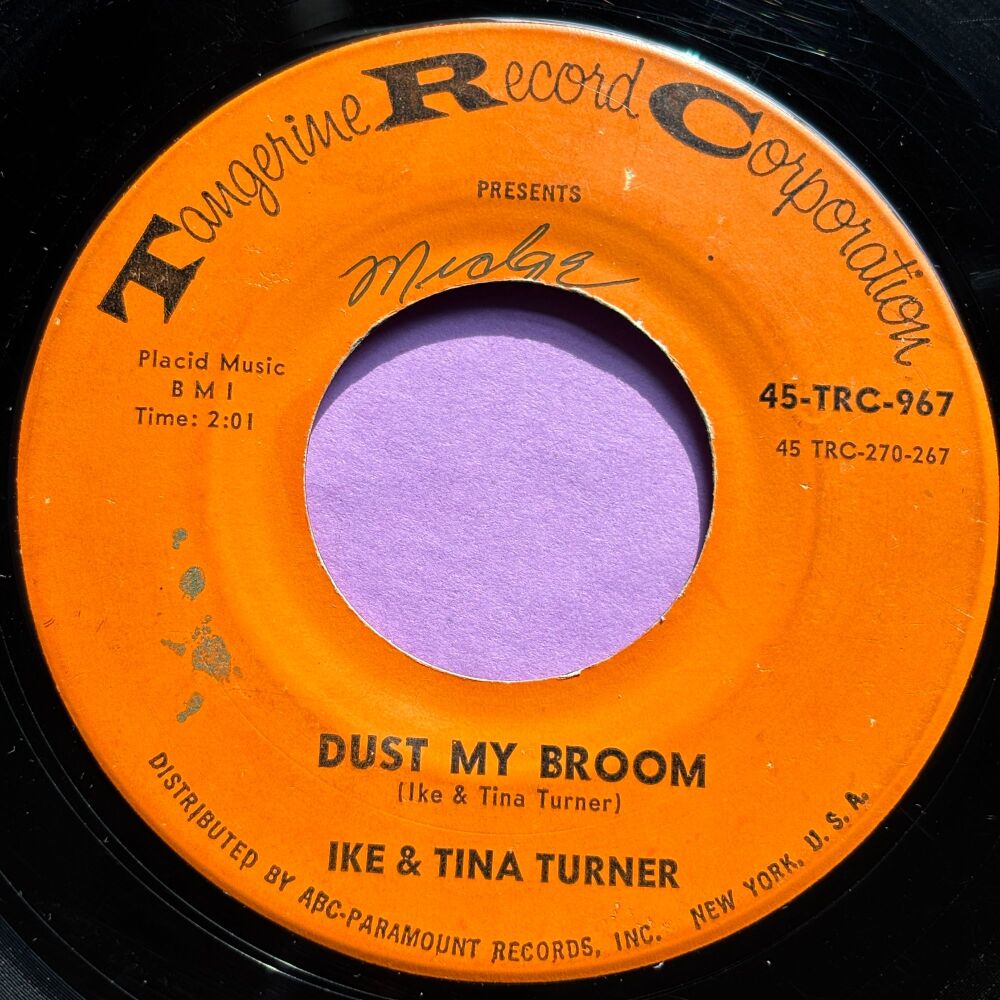 Ike and Tina Turner-Dust my broom-TRC vg