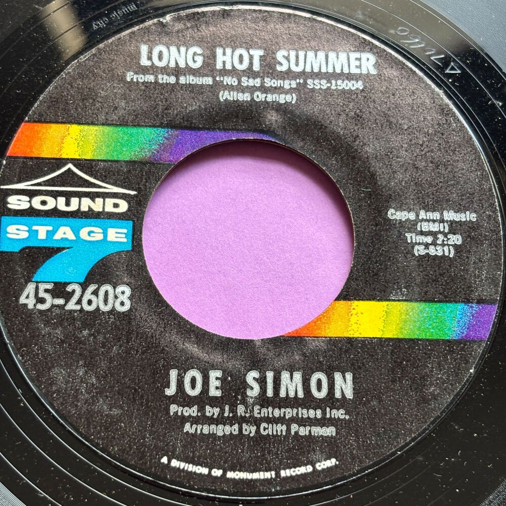 Joe Simon-Long hot summer-Sound Stage 7 E+
