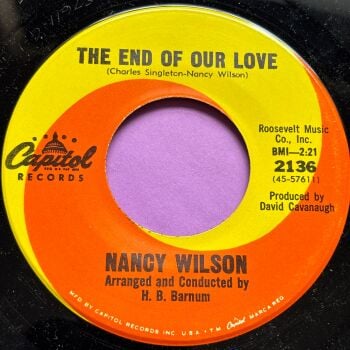 Nancy Wilson-The end of our love-Capitol E+