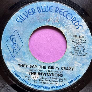 Invitations-The say the girl's crazy-Silver Blue wol E+