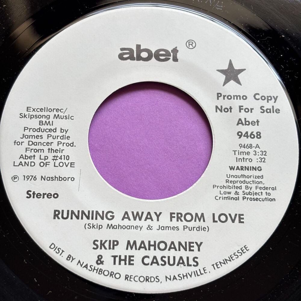 Skip Mahoaney-Running away from love-Abet WD M-