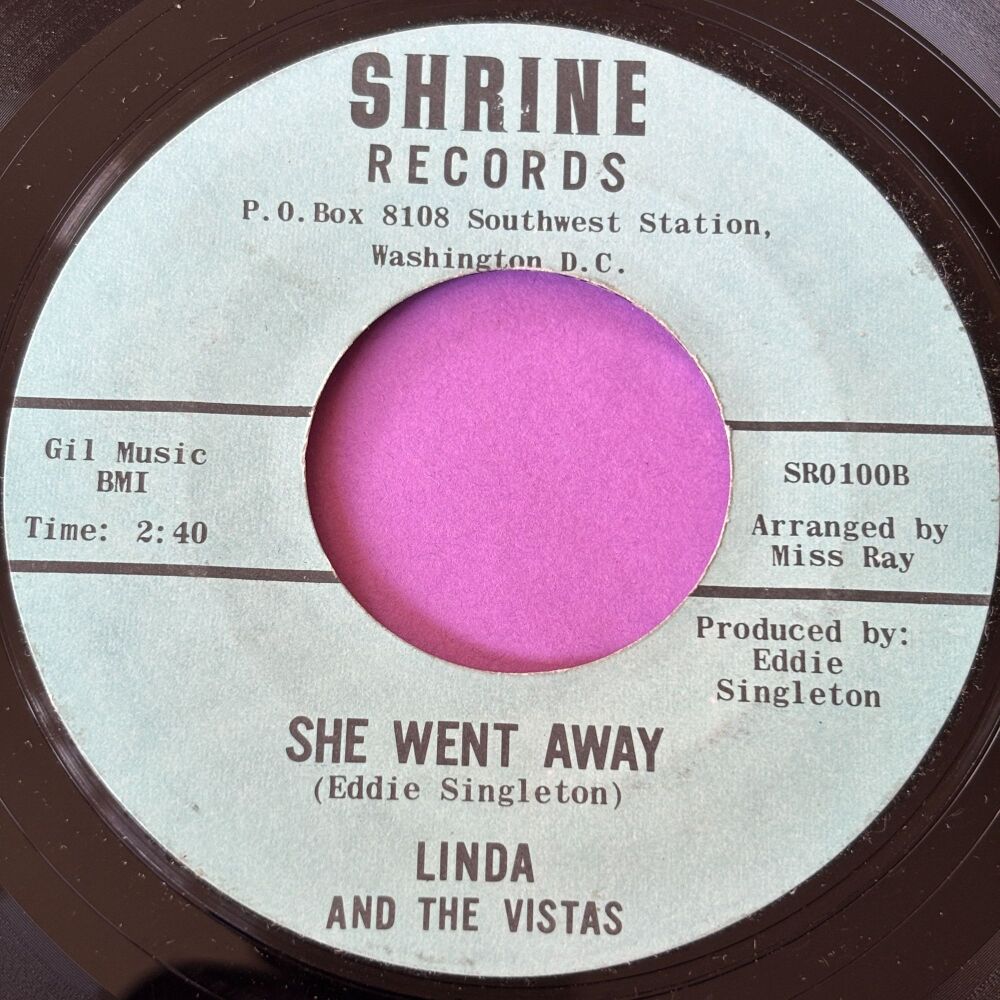 Linda and the Vistas-She went away-Shrine E+