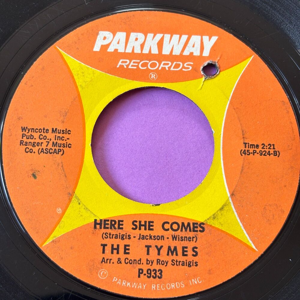 Tymes-Here she comes-Parkway vg+