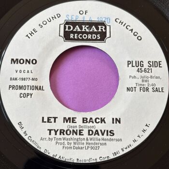 Tyrone Davis-Let me back in-Dakar WD M-