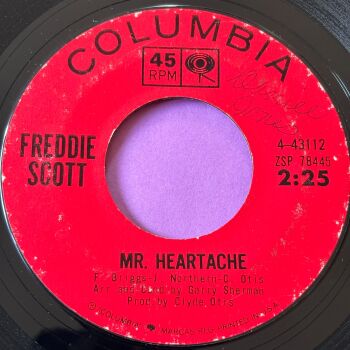 Freddie Scott-Mr Heartache-Columbia wol vg+
