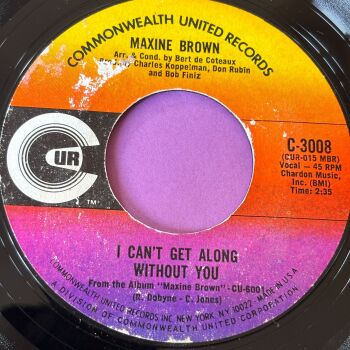 Maxine Brown-I can't get along without you-Commonwealth E+