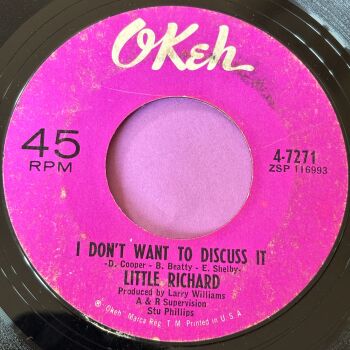 Little Richard-I don't want to discuss it-Okeh vg+