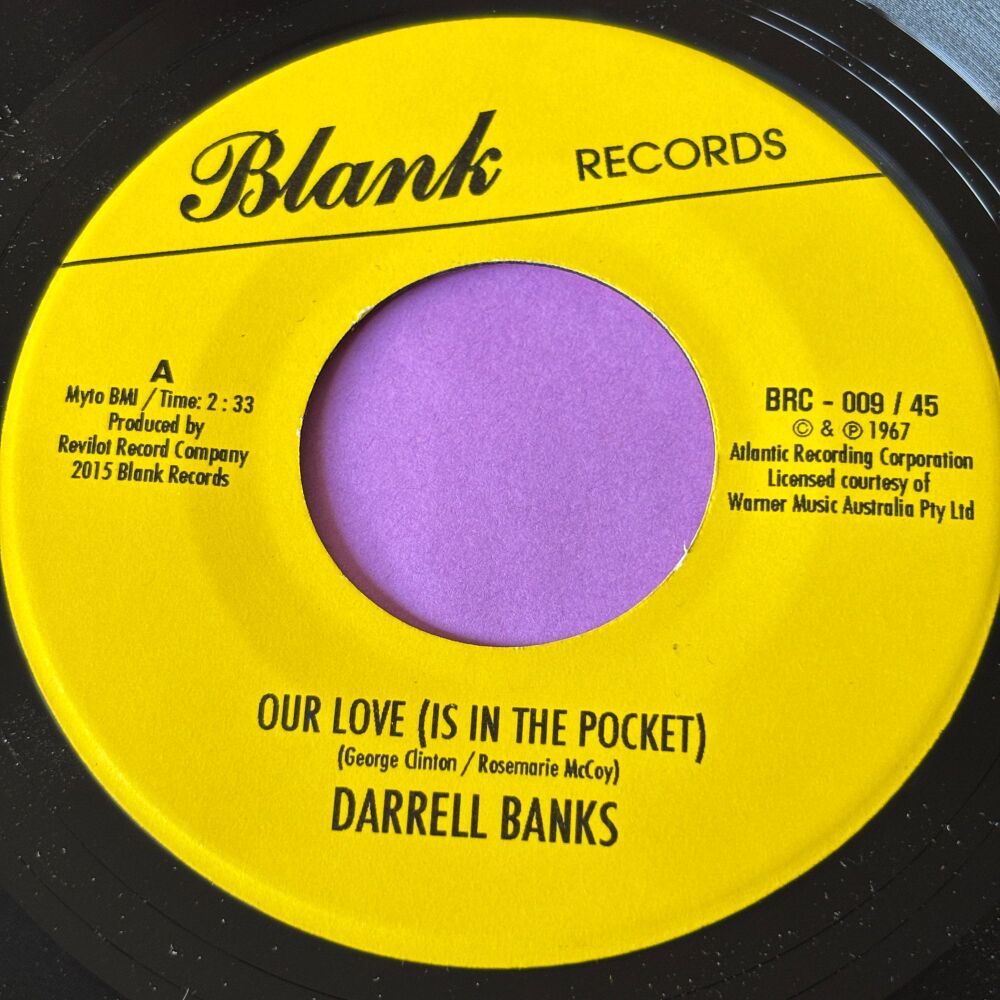 Darrell Banks-Somebody somewhere/ Our love-Blank R M-