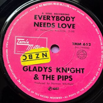 Gladys Knight-Everybody needs love/ Stepping closer to your heart-NZ Tamla Motown E+