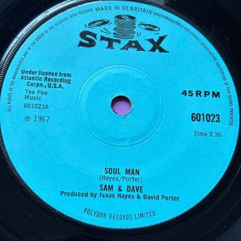 Sam & Dave-Soul man/ May I baby-UK Stax E+